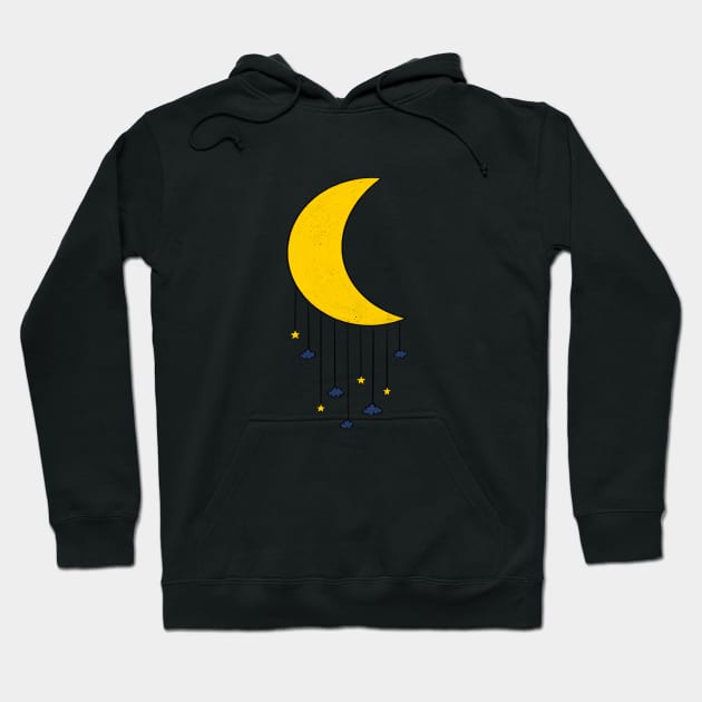 Moon Mobile - Cloudy Night Hoodie by SRSigs